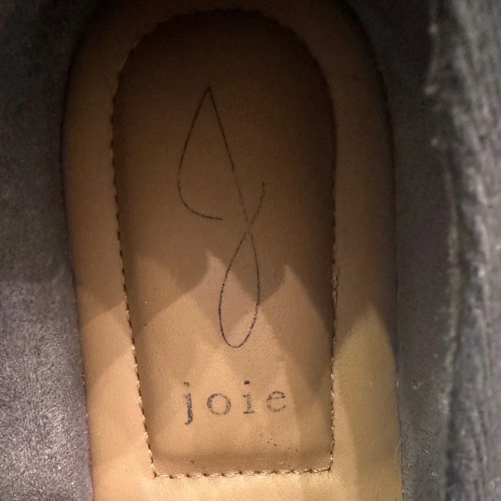 Joie Cara Platform Espadrille Black Canvas Slip On Comfort Shoe Women's‎ Sz 10M